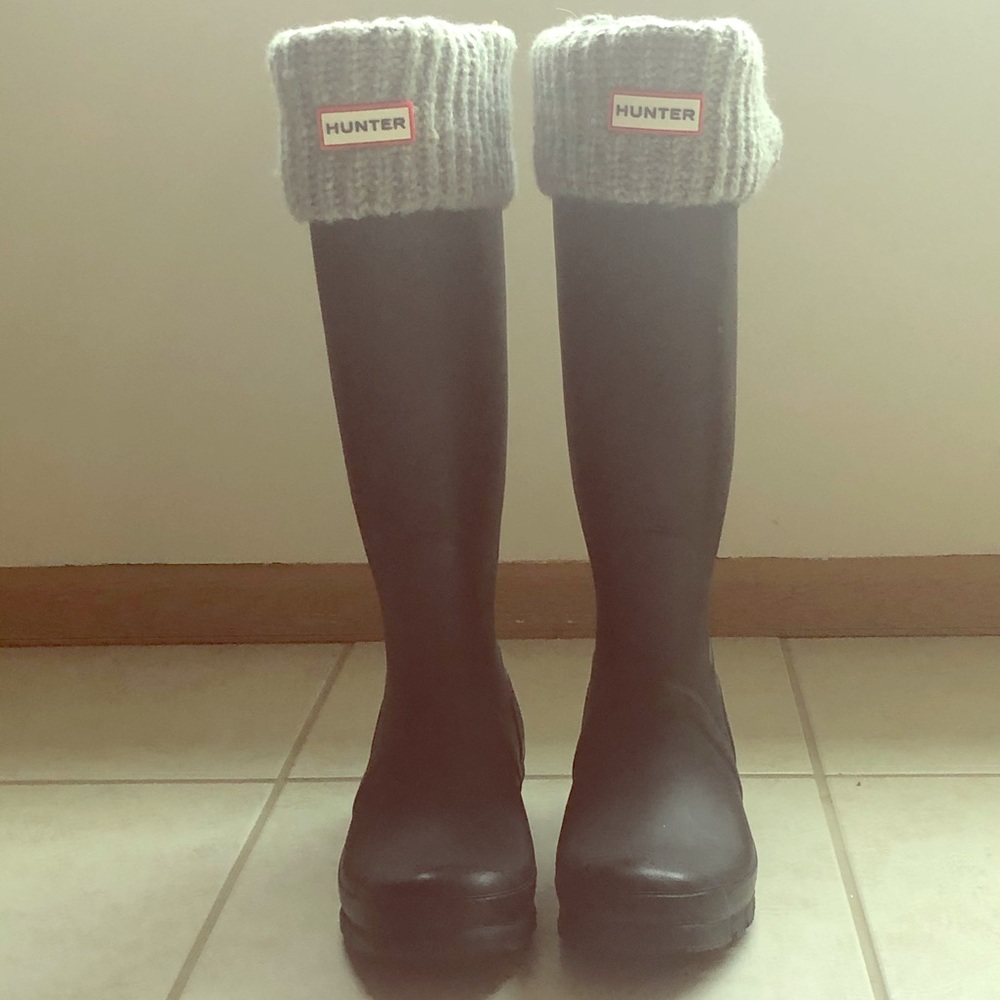 Hunter Women's Original Tall Rain Boots: Black, 10 - Picture 7 of 7